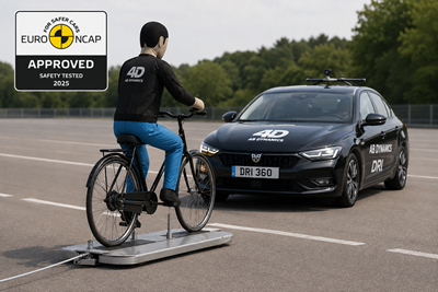 Nový cyklistický terč schválený Euro NCAP zvyšuje laťku pro testování systémů ADAS