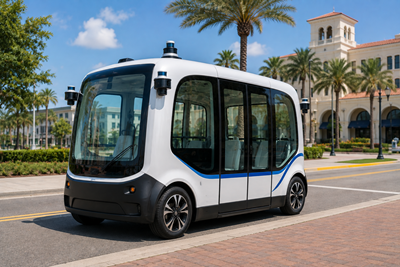 Město Boca Raton doplňuje svou síť městské mobility o autonomní shuttly