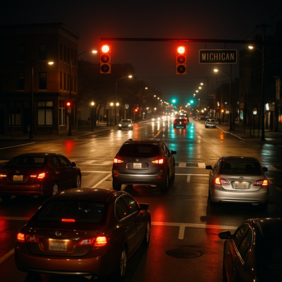 Semafory v Michiganu využívají GPS vozidel pro časování