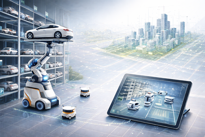 Parkovací roboti a digitální dvojčata mění podobu městského parkování