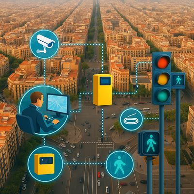 Kapsch posílí řízení dopravy v Barceloně