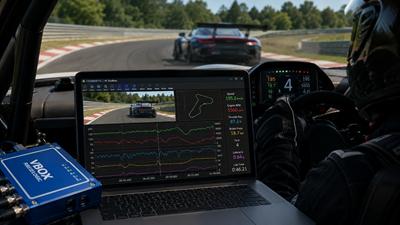 Data z VBOX se zapojují do širších pracovních postupů analýzy vozidel