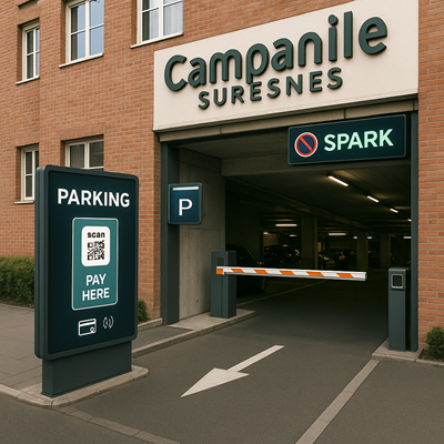 Revoluce v parkování u hotelu Campanile Suresnes díky systému SPARK