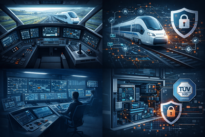 Siemens Mobility získává certifikaci kybernetické bezpečnosti TÜV SÜD pro architekturu digitálních kolejových vozidel