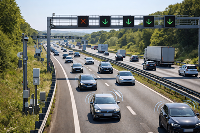 C-ITS zvyšuje efektivitu dynamického řízení jízdních pruhů
