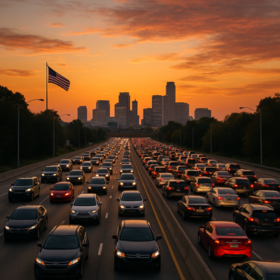 Dopravní kongesce v USA dosáhly rekordní úrovně – Američané ztrácejí 63 hodin ročně
