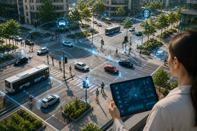 Inteligentní křižovatky vytvářejí digitálně propojenou městskou mobilitu