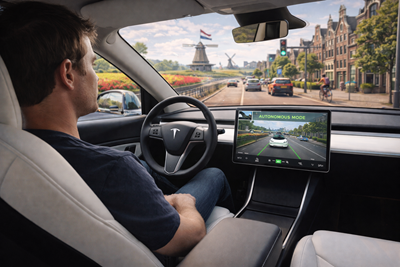 Tesla FSD schváleno v Nizozemsku
