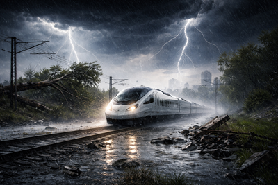 ZPRÁVA: Evropské železnice jsou stále zranitelnější vůči extrémnímu počasí